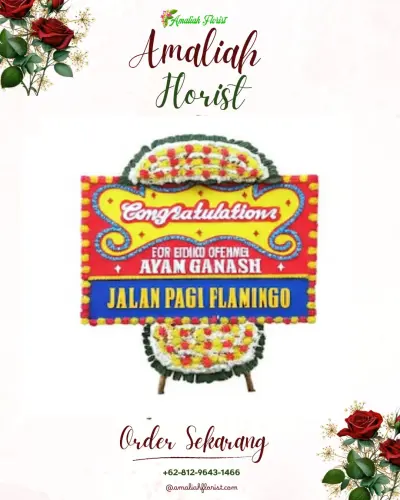 Bunga Papan Congratulation di Panjang